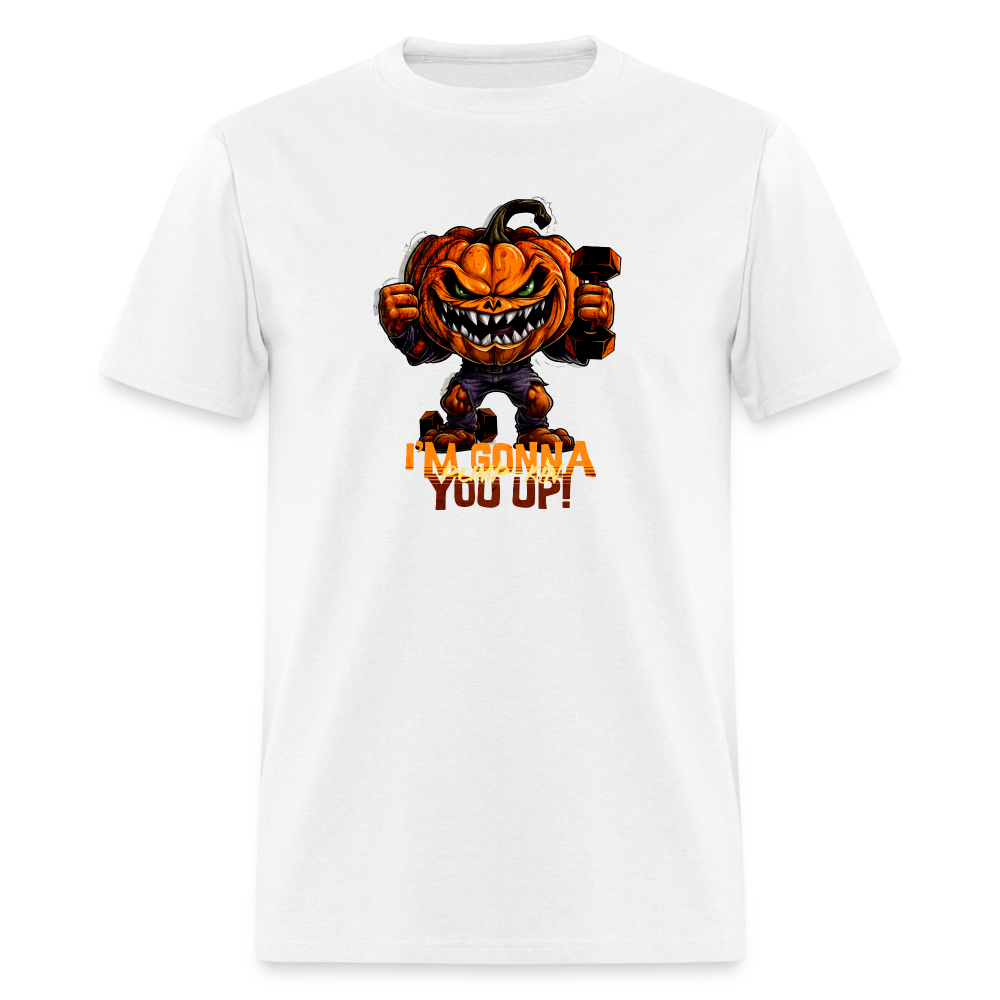 I'M GONNA PUMP-KIN YOU UP TEE - white
