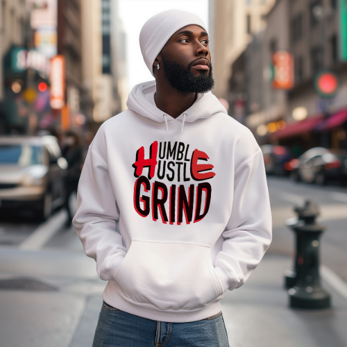Humble Hustle Grind Unisex Heavy Weight Hoodie