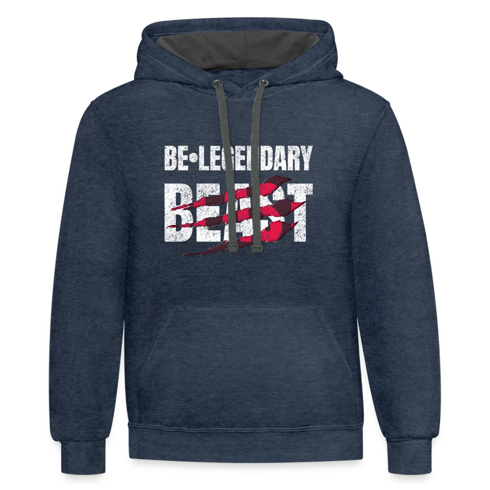 Be Legendary Beast Hoodie - indigo heather/asphalt