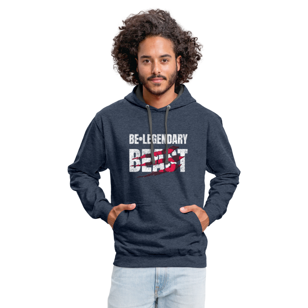 Be Legendary Beast Hoodie - indigo heather/asphalt