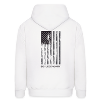 Be Legendary Flag Hoodie (Black Logo) - white