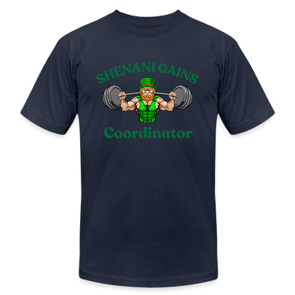 Unisex Shenani Gains Coordinator T-Shirt - navy