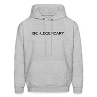 Be Legendary Flag Hoodie (Black Logo) - heather gray