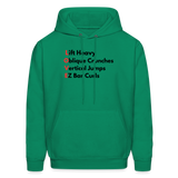 Unisex L.O.V.E Hoddie - kelly green