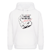 No One Will Out Work Me Hoodie - white