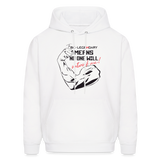 No One Will Out Work Me Hoodie - white