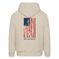 Be Legendary Flag Red, White and Blue Hoodie Collection - Sand