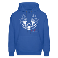 Stay Stronger than Yesterday Kettlebell Hoodie (white logo) - royal blue