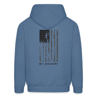 Be Legendary Flag Hoodie (Black Logo) - denim blue