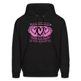 Unisex Train Hard Laugh Hard Love Hard Hoodie - black