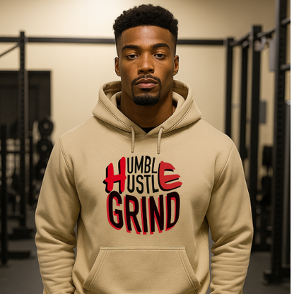 Humble Hustle Grind Sand Hoodie
