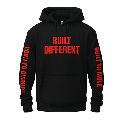 Built Different Hoodie - Black - Be•Legendary Athletic Apparel