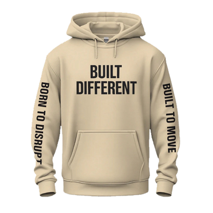 Built Different Hoodie - Sand - Be•Legendary Athletic Apparel
