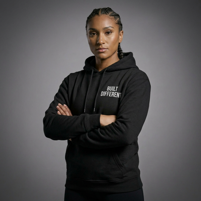 Built Different Hoodie — Motivational Definition Back Print Sweatshirt