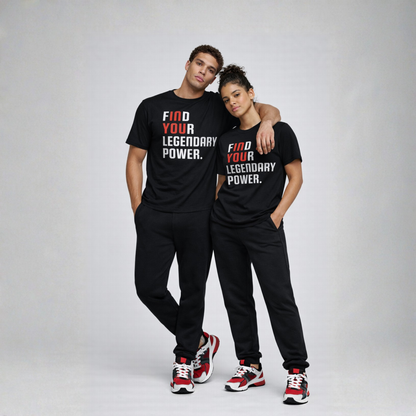 Find Your Legendary Power (In You) Black Tee - Be•Legendary Athletic Apparel