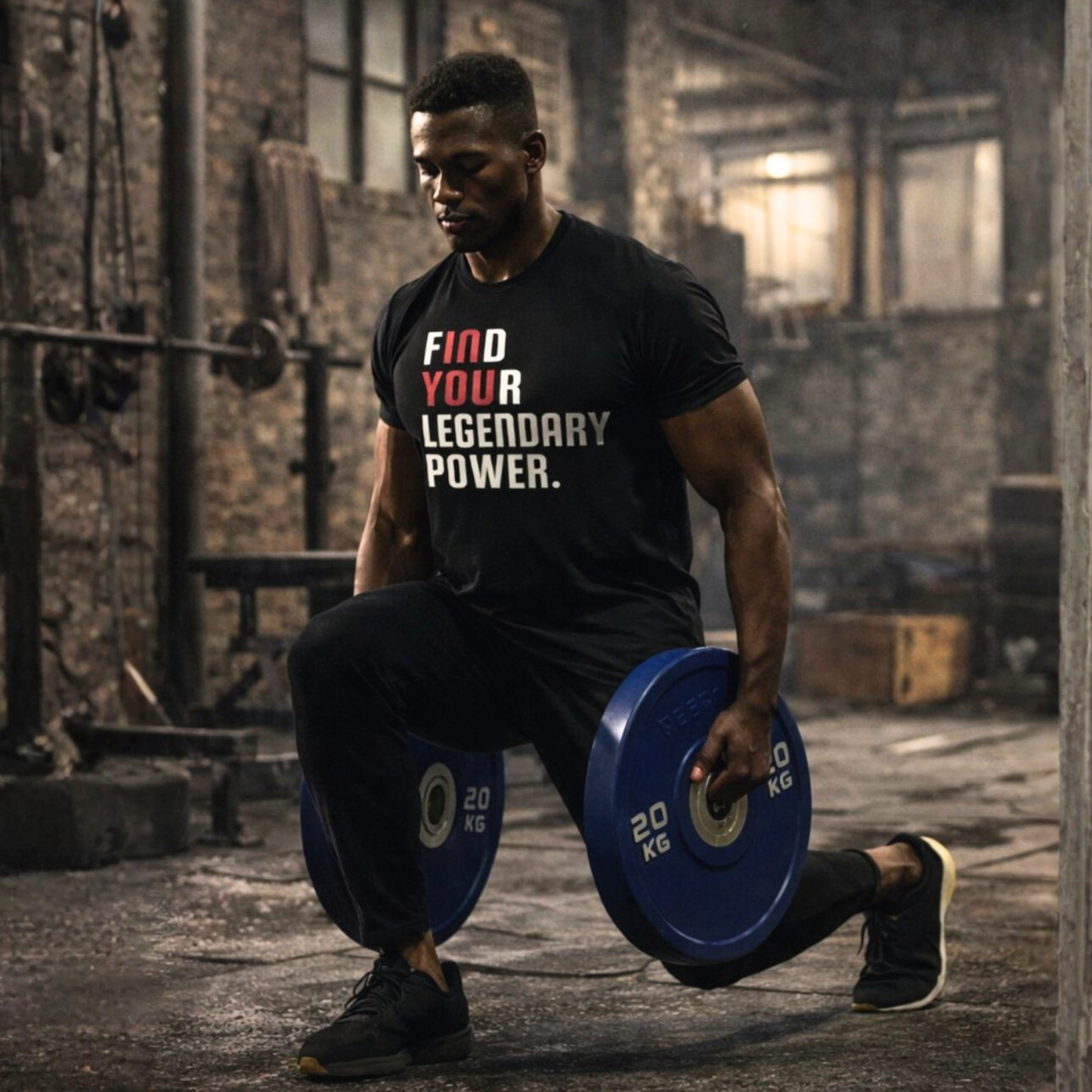 Find Your Legendary Power (In You) Black Tee - Be•Legendary Athletic Apparel
