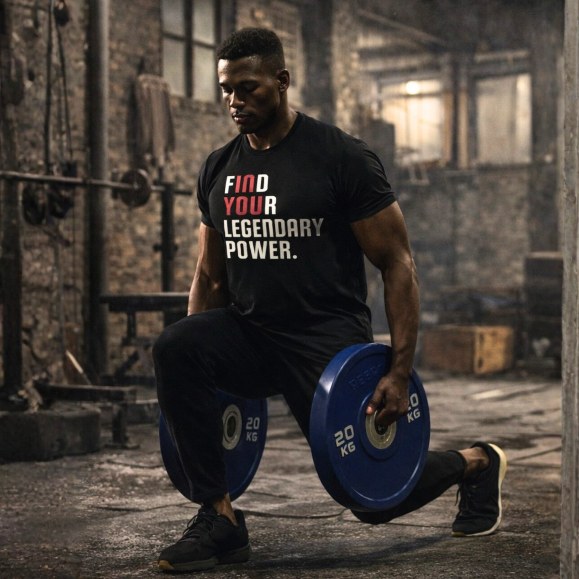 Find Your Legendary Power (In You) Black Tee - Be•Legendary Athletic Apparel