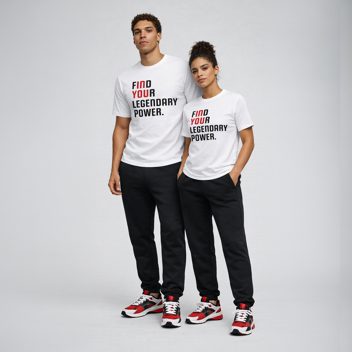 Find Your Legendary Power (In You) WhiteTee - Be•Legendary Athletic Apparel