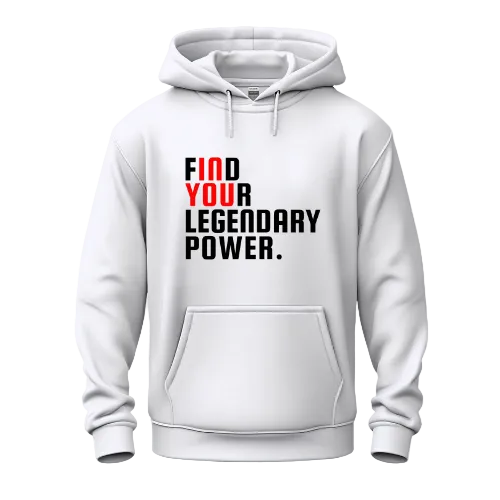 Find Your Legendary Power(In You) With Blk & Red Logo Hoodie - Be•Legendary Athletic Apparel
