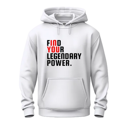 Find Your Legendary Power(In You) With Blk & Red Logo Hoodie - Be•Legendary Athletic Apparel