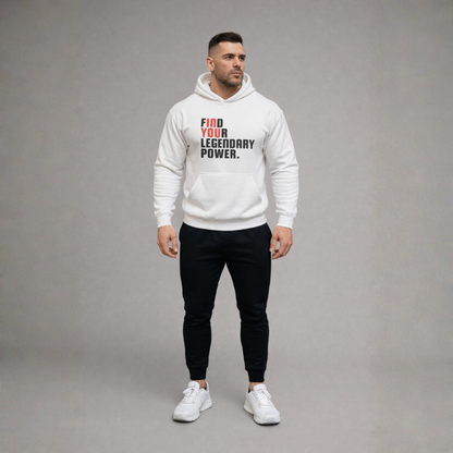 Find Your Legendary Power(In You) With Blk & Red Logo Hoodie - Be•Legendary Athletic Apparel