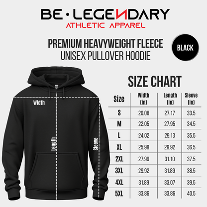 Find Your Legendary Power (In You) Heavy Unisex Hoodie - Be•Legendary Athletic Apparel