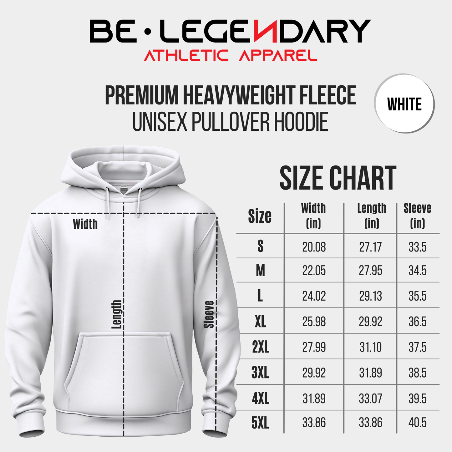 Find Your Legendary Power(In You) With Blk & Red Logo Hoodie - Be•Legendary Athletic Apparel
