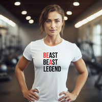 Beast Beast Legend (Be A Legend) White Tee