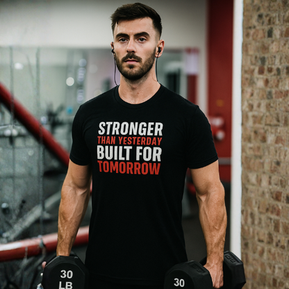 Stronger Than Yesterday Built For Tomorrow Tee