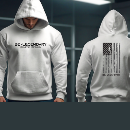 Be Legendary Flag Hoodie (Black Logo)