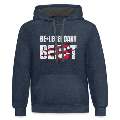 Be Legendary Beast Hoodie - indigo heather/asphalt