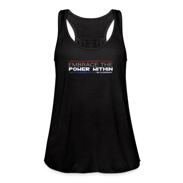 Women's Flowy Embrace The Power Within Tank Top - black