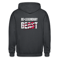 Be Legendary Beast Zip Up Hoodie - deep heather