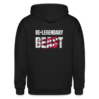 Be Legendary Beast Zip Up Hoodie - black