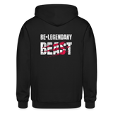 Be Legendary Beast Zip Up Hoodie - black