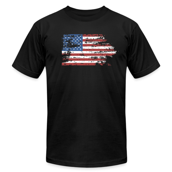 Be Courageous, Be Strong, Be Legendary Flag Tee - black