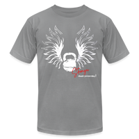 Stronger Than Ever Kettlebell Tee (white logo) - slate