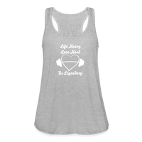 Women's Stronger Thank Yesterday Flowy Tank Top - heather gray