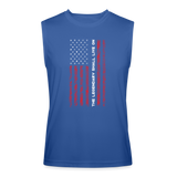 Be Legendary Men’s Performance Sleeveless Flag Shirt - royal blue