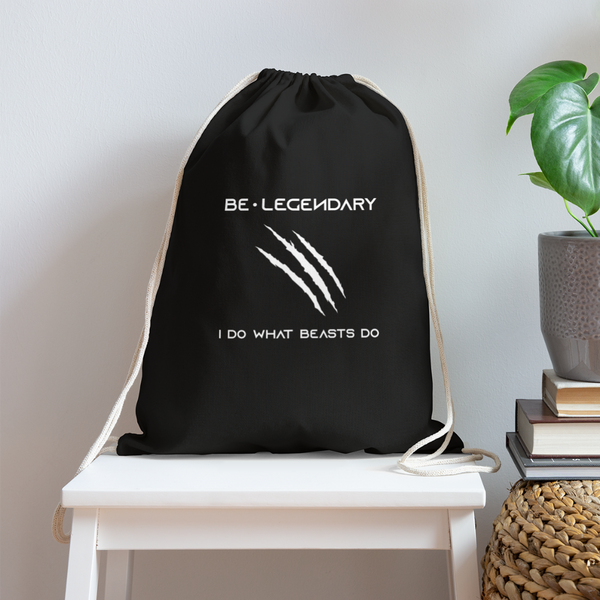 Be Legendary Athletic Draw String Bag - black