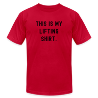 This Is My Lifting Shirt - red