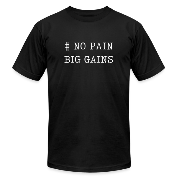 #NO PAIN BIG GAINS TEE - black